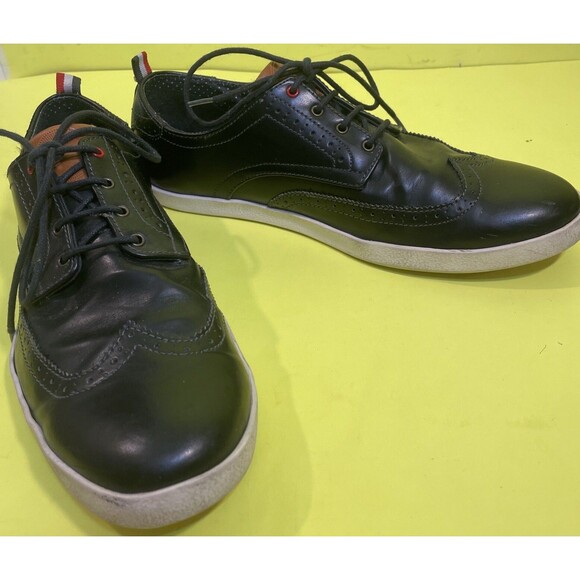 H&M Casual Flat Leather Shoes Lace Up Black Women’s Size 42 (US 9) 842410 - Picture 2 of 6